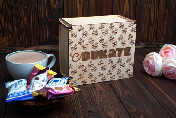 Набор конфет "DUKATE" (деревянная коробка) – 500 г