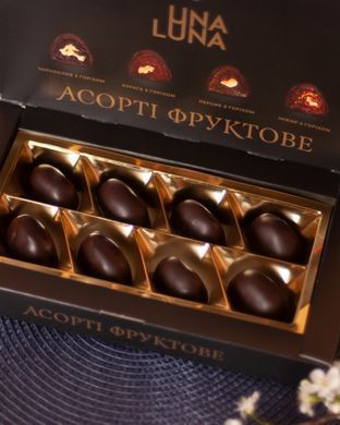 Шоколадные конфеты Una Luna: Ассорти фруктовое &ndash;180 г