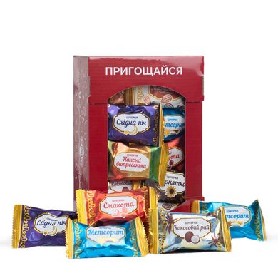 Конфеты Пригощайся Набор конфет Ореховое ассорти -14 Ящик 0.5 кг