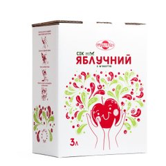 Сок Яблочный с мякотью Bag-in-box 3 л