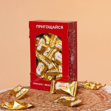 Конфеты Пригощайся Банан Ящик 0.5 кг