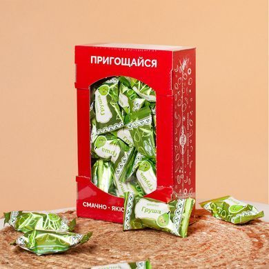 Конфеты Пригощайся Груша Ящик 0.5 кг