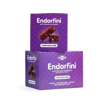 Цукерки в коробках Endorfini: Чорнослив &ndash; 260 г