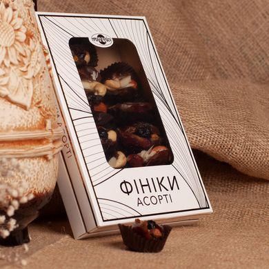 Конфеты фруктово-ореховые без сахара "Финики Ассорти" 150 г